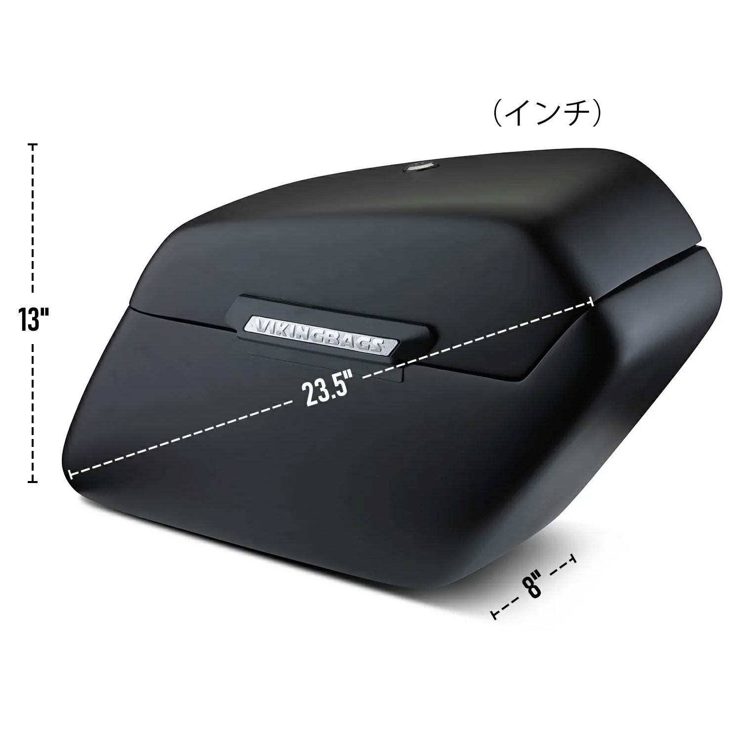  M8 ファットボーイ Baldur エクストララージ・サドルバッグ 42L (マットブラック)3