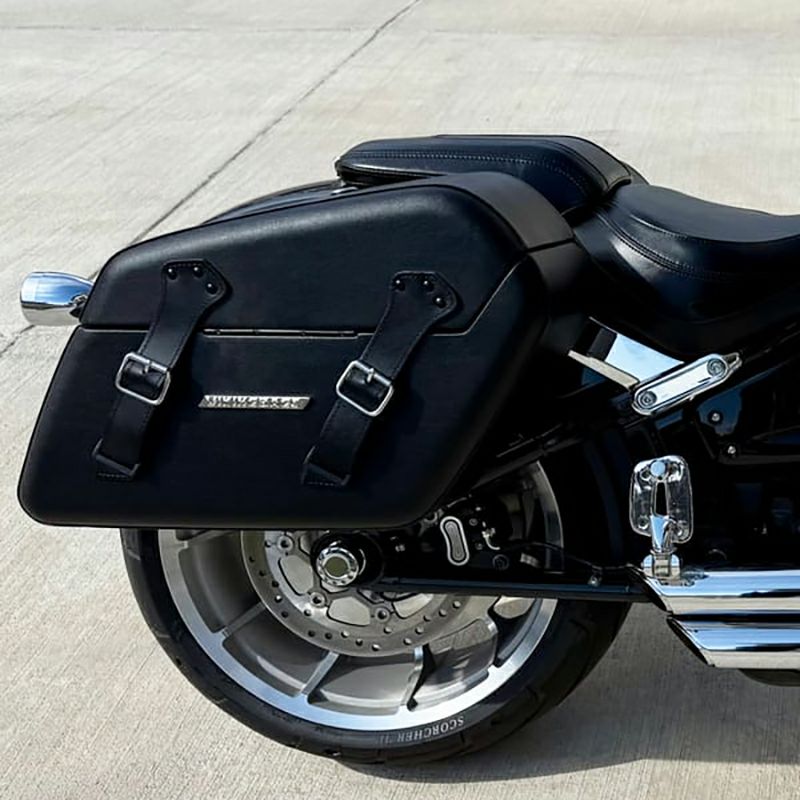  M8 ファットボーイ Baldur エクストララージ・サドルバッグ 42L (レザーラップ)