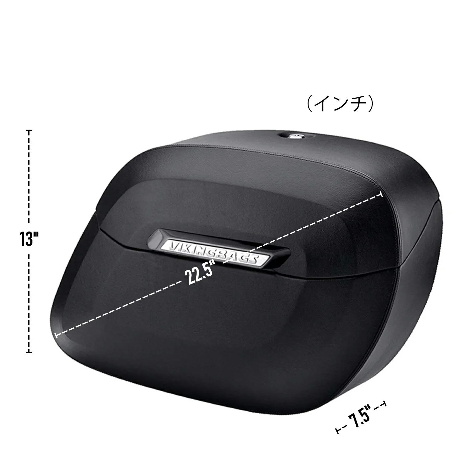 M8 ファットボーイ Lamellar Raven エクストララージ・サドルバッグ 40L (レザーラップ)4