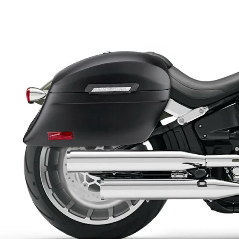 M8 ファットボーイ Lamellar Stallion エクストララージ・サドルバッグ 44L (マットブラック)