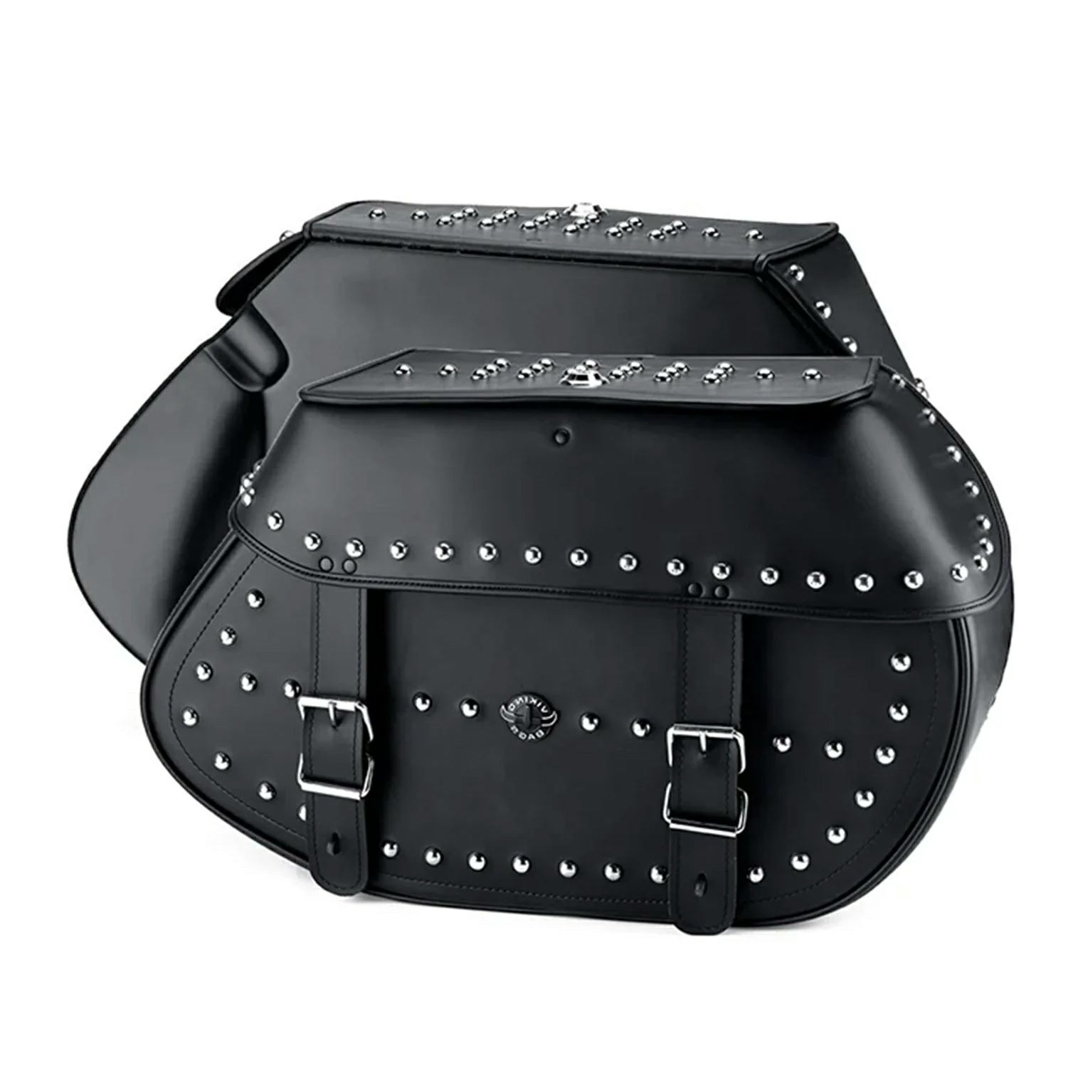 M8 ヘリテイジクラシック Legacy エクストララージ・レザーサドルバッグ 35L (スタッド付)7