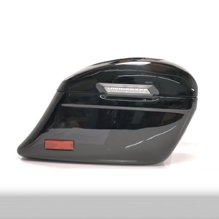  M8 ヘリテイジクラシック Lamellar Stallion エクストララージ・サドルバッグ 44L (グロスブラック)