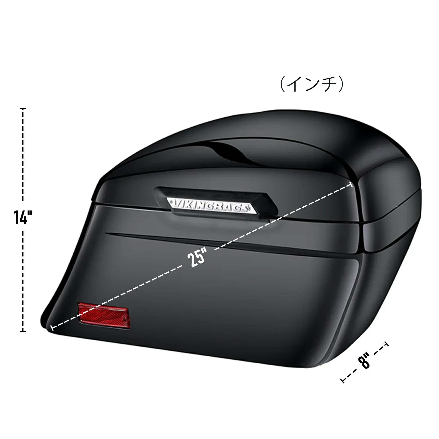  M8 ヘリテイジクラシック Lamellar Stallion エクストララージ・サドルバッグ 44L (グロスブラック)4