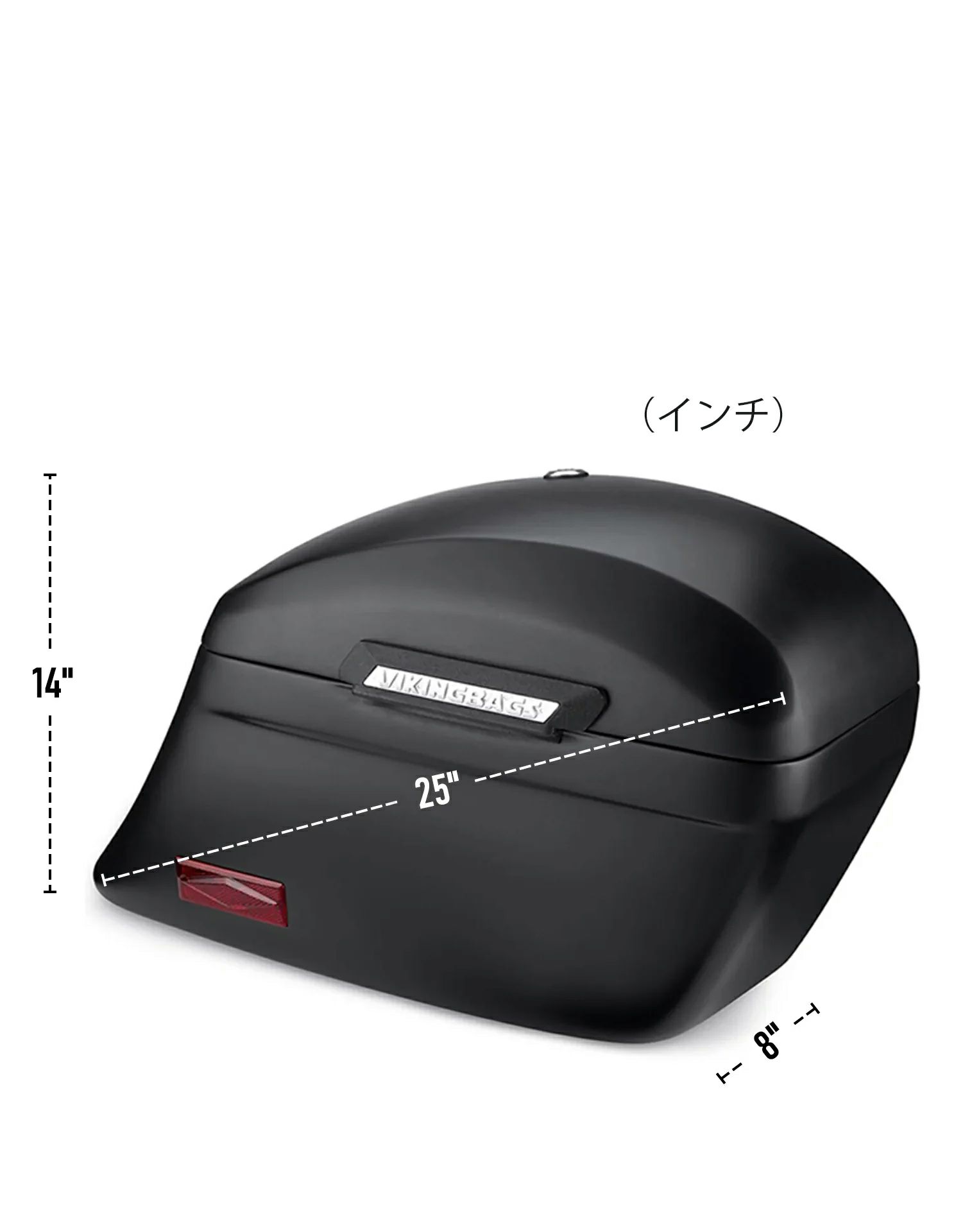 M8 ヘリテイジクラシック Lamellar Stallion エクストララージ・サドルバッグ 44L (マットブラック)4