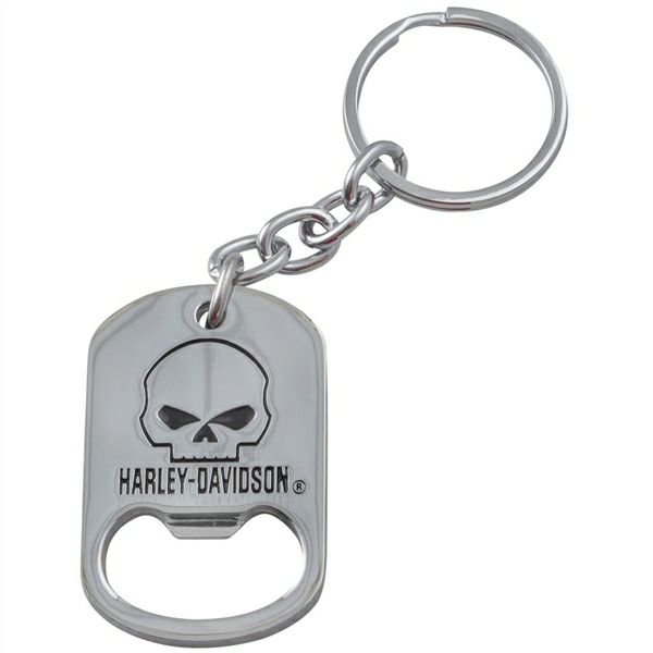 Harley-Davidson Bottle Opener Keychain with Skull-01