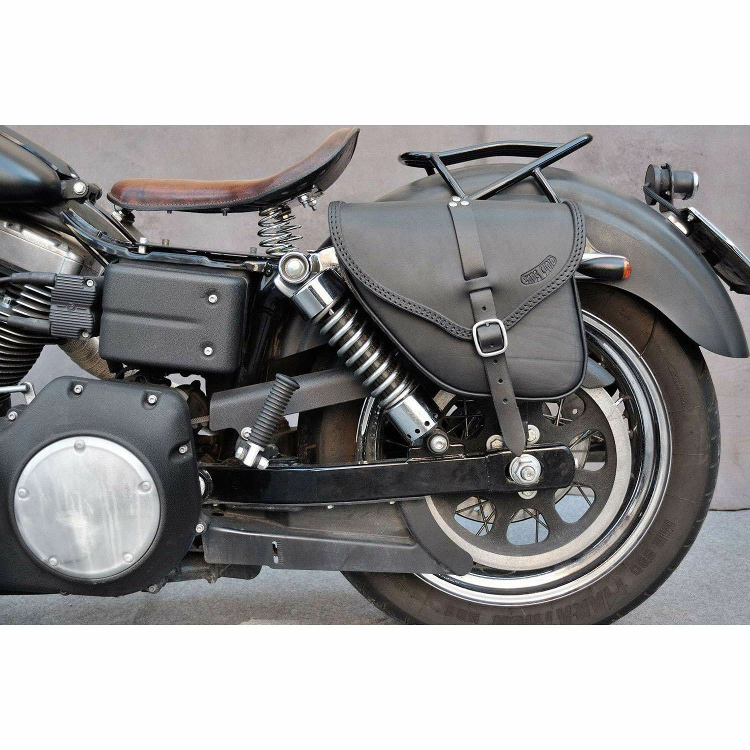 エンズクオイオ Small Tango レザーサドルバッグ 5.6L (ブラック)2