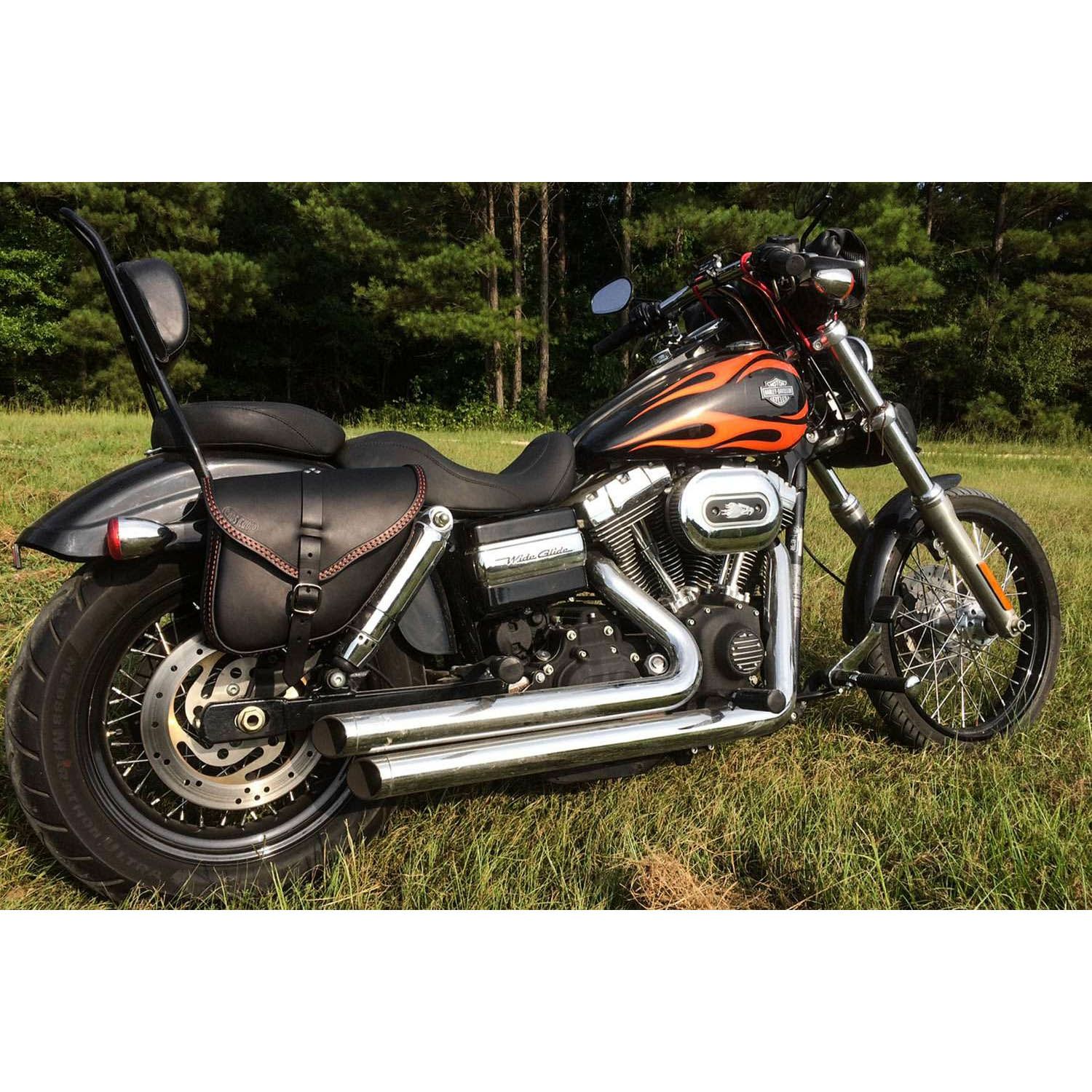 エンズクオイオ Small Tango レザーサドルバッグ 5.6L (ブラック)4