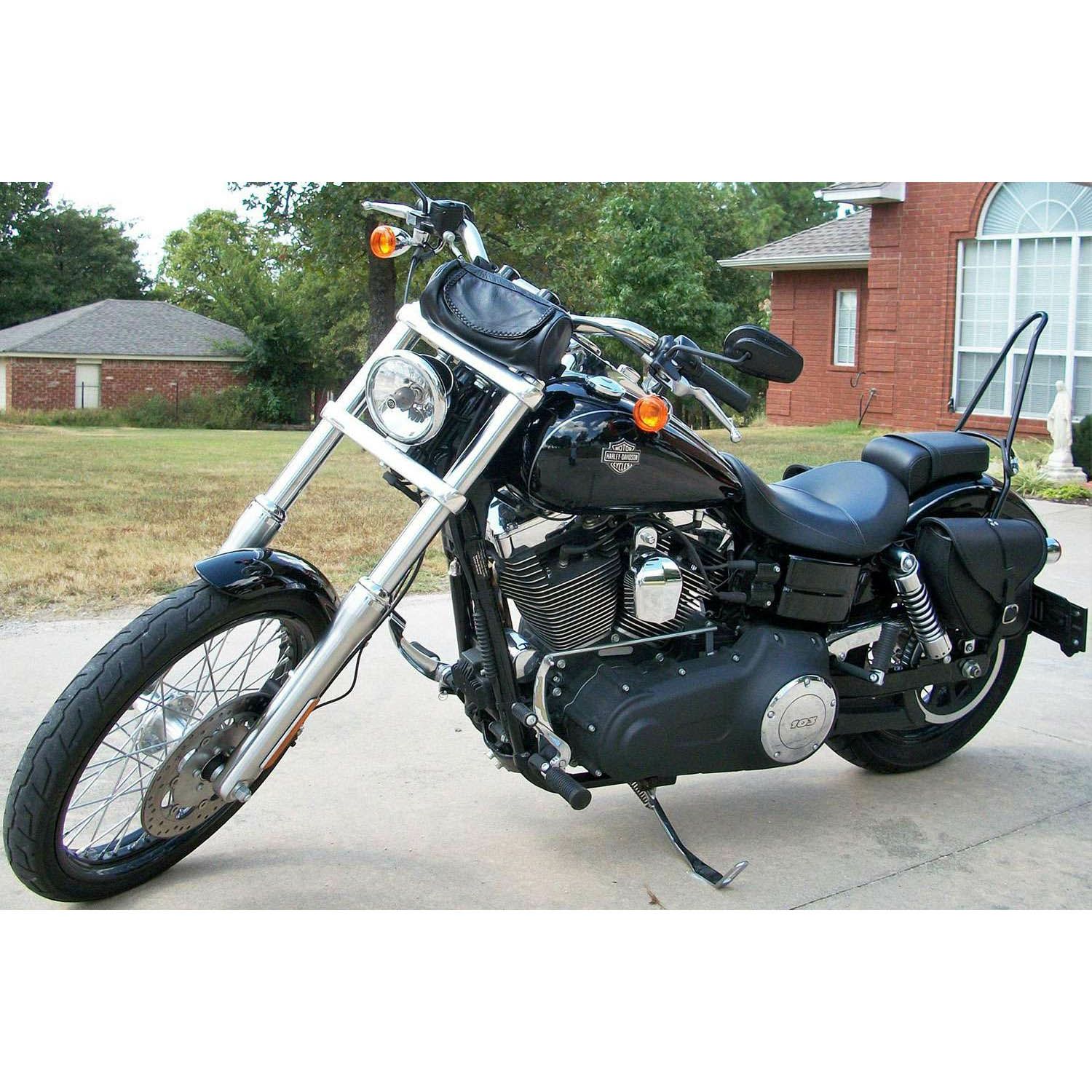 Small Tango レザーサドルバッグ 5.6L (リンクルレザー)8