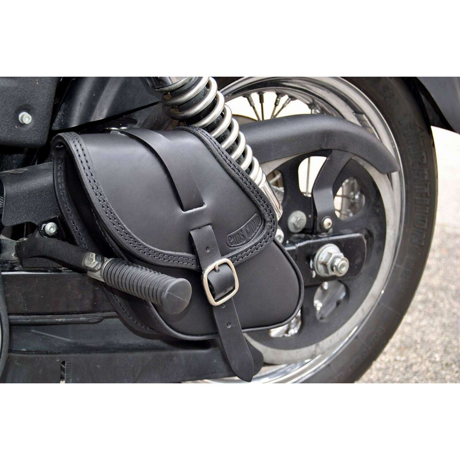 エンズクオイオ POP レザーサドルバッグ 3.2L (リンクルレザー)5