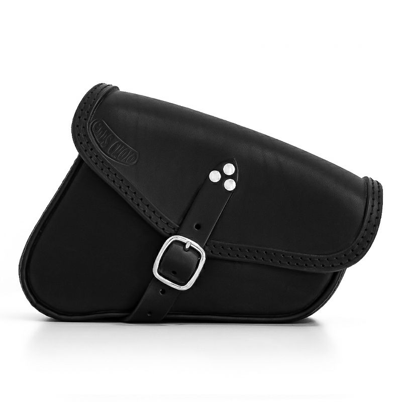エンズクオイオ Battery Cover Bag レザーサドルバッグ 2.9L (ブラック)4