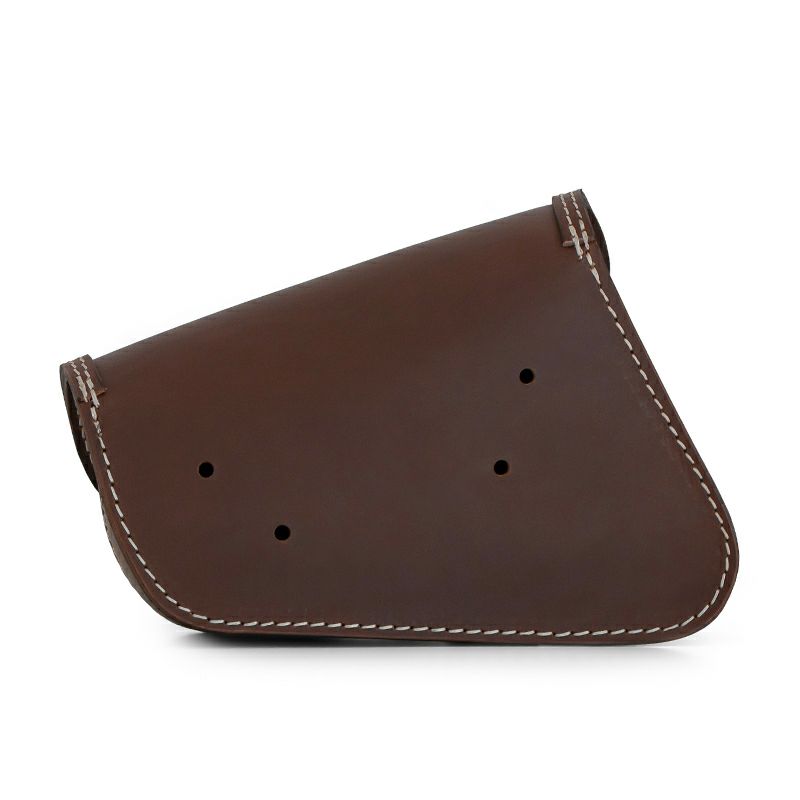 エンズクオイオ Battery Cover Bag レザーサドルバッグ 2.9L (ダークブラウン)1