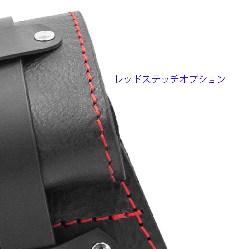 エンズクオイオ Roll Middle Dyna レザーサドルバッグ 46.3L (ブラック)14