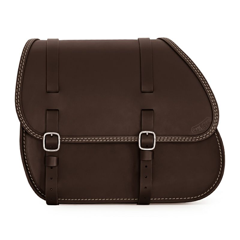 Country レザーサドルバッグ 29L (ダークブラウン)