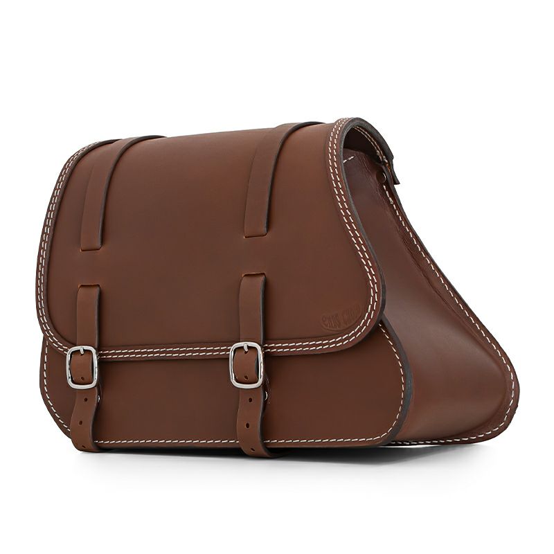 ミドル GYPSY レザーサドルバッグ 23L (ダークブラウン)