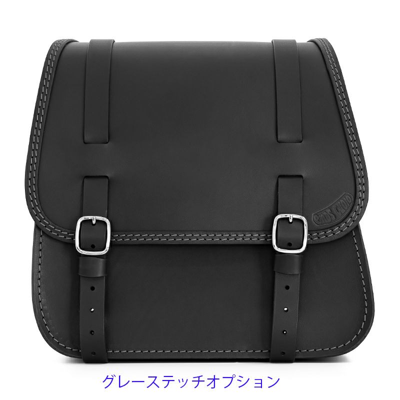 GLAM レザーサドルバッグ 22L (ブラック)8