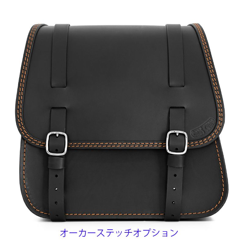 GLAM レザーサドルバッグ 22L (ブラック)10