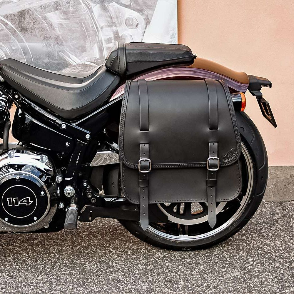 GLAM レザーサドルバッグ 22L (ダークブラウン)2