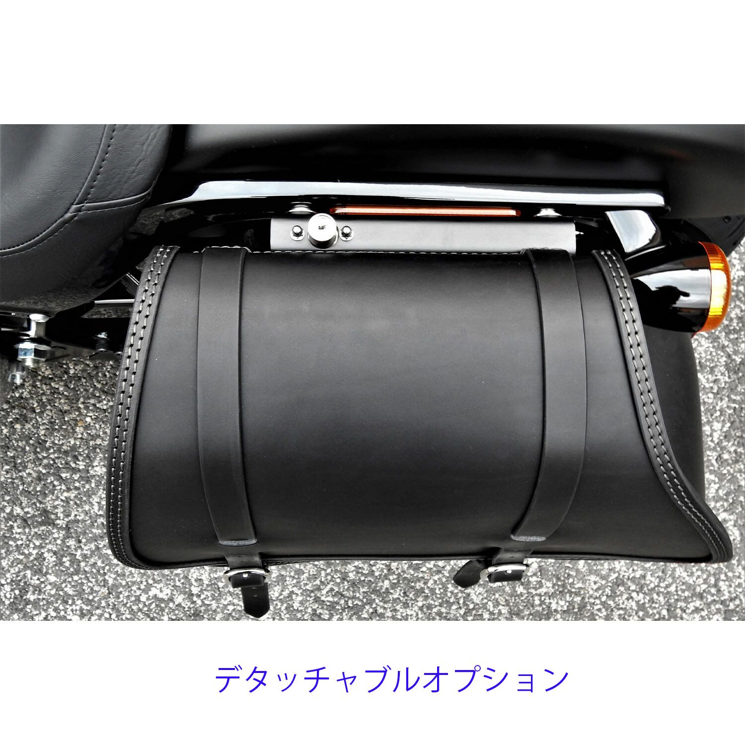 REV SOUL レザーサドルバッグ (型押しレザー)10
