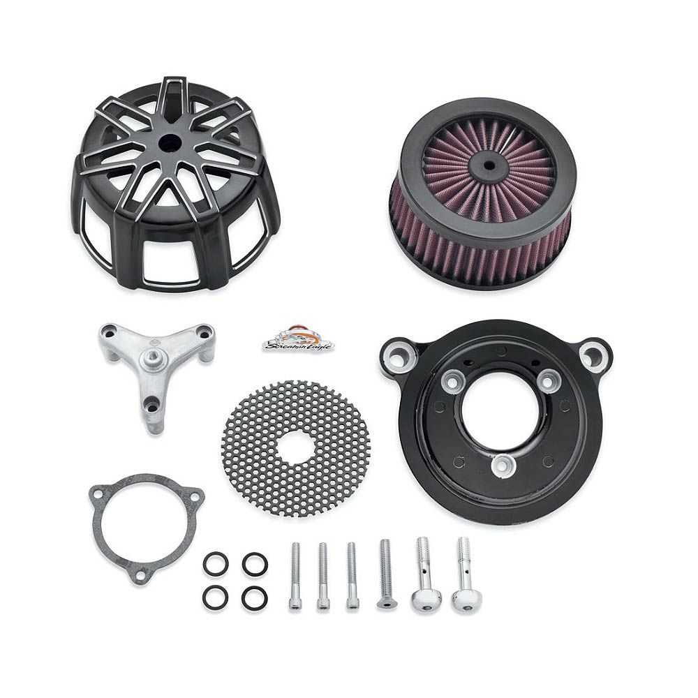 SEエクストリーム・ビレット・エアクリーナーキット チゼル カットバックブラック-03