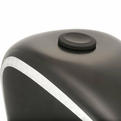 ハーレー ビレットアルミニウム JETSON ロープロファイル ガスキャップ ブラック Motone（モートーン）