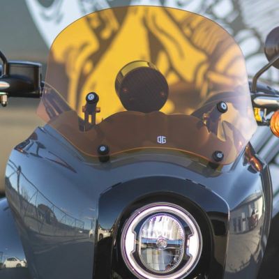 Tスポーツ フェアリング用 交換シールド 12インチ オレンジ OG（オリジナルガレージモト）
