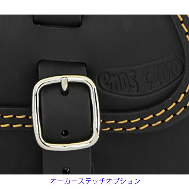 JAZZ レザーサドルバッグ 19.5L (ブラック)13