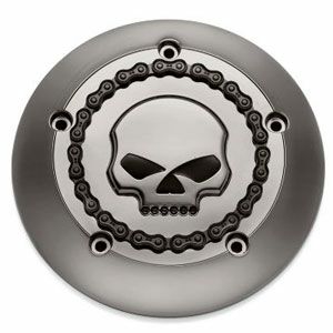 スカル＆チェーンコレクション・エアクリーナートリム　スモーキクローム　/スカル-01