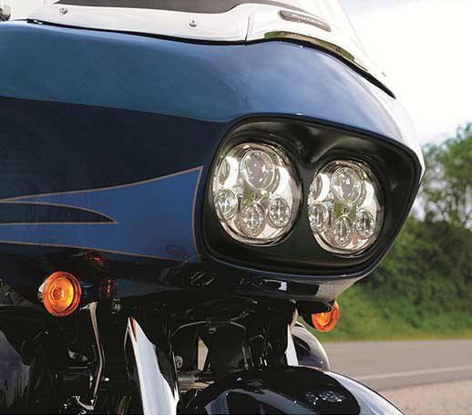 LED デュアル・ヘッドライト　クローム  2004～2013 FLTR/X-02