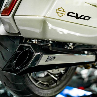 ZARD CVO スリップオンマフラー (ブラッククローム)  旧ロット 【M8 ツーリング】