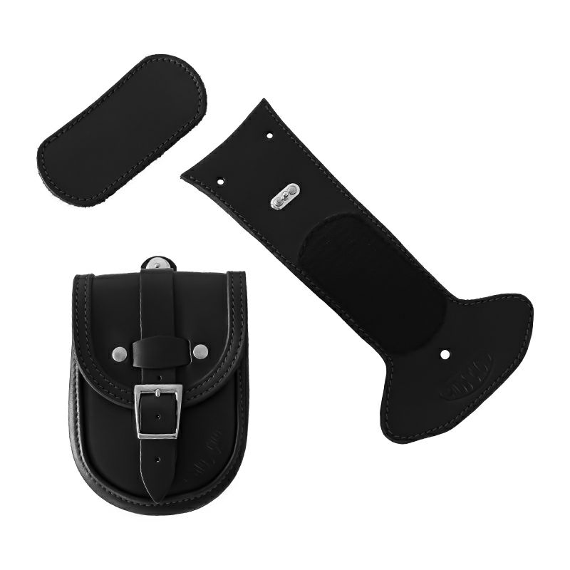 Slim Smart レザー タンクバッグ (ブラック) TCソフテイル5