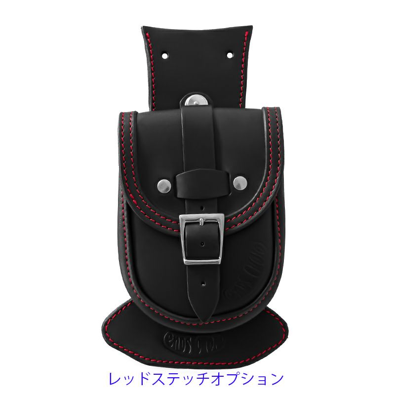 Slim Smart レザー タンクバッグ (ブラック) TCソフテイル8