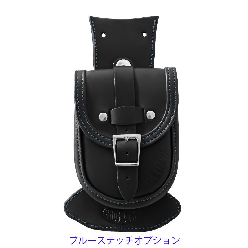 Slim Smart レザー タンクバッグ (ブラック) TCソフテイル9