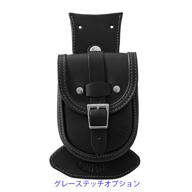 Slim Smart レザー タンクバッグ (ブラック) TCソフテイル11