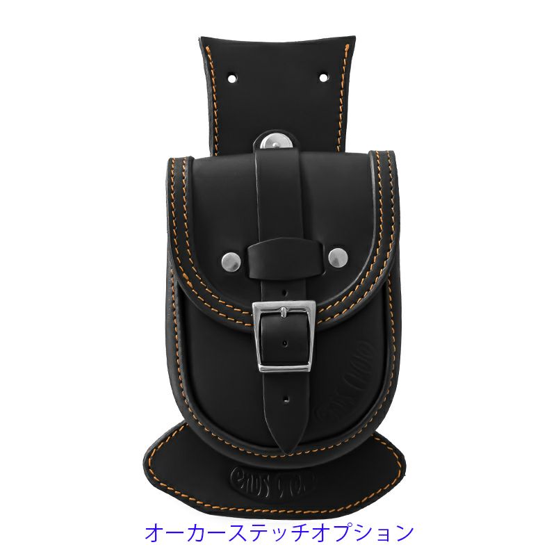Slim Smart レザー タンクバッグ (ブラック) TCソフテイル13