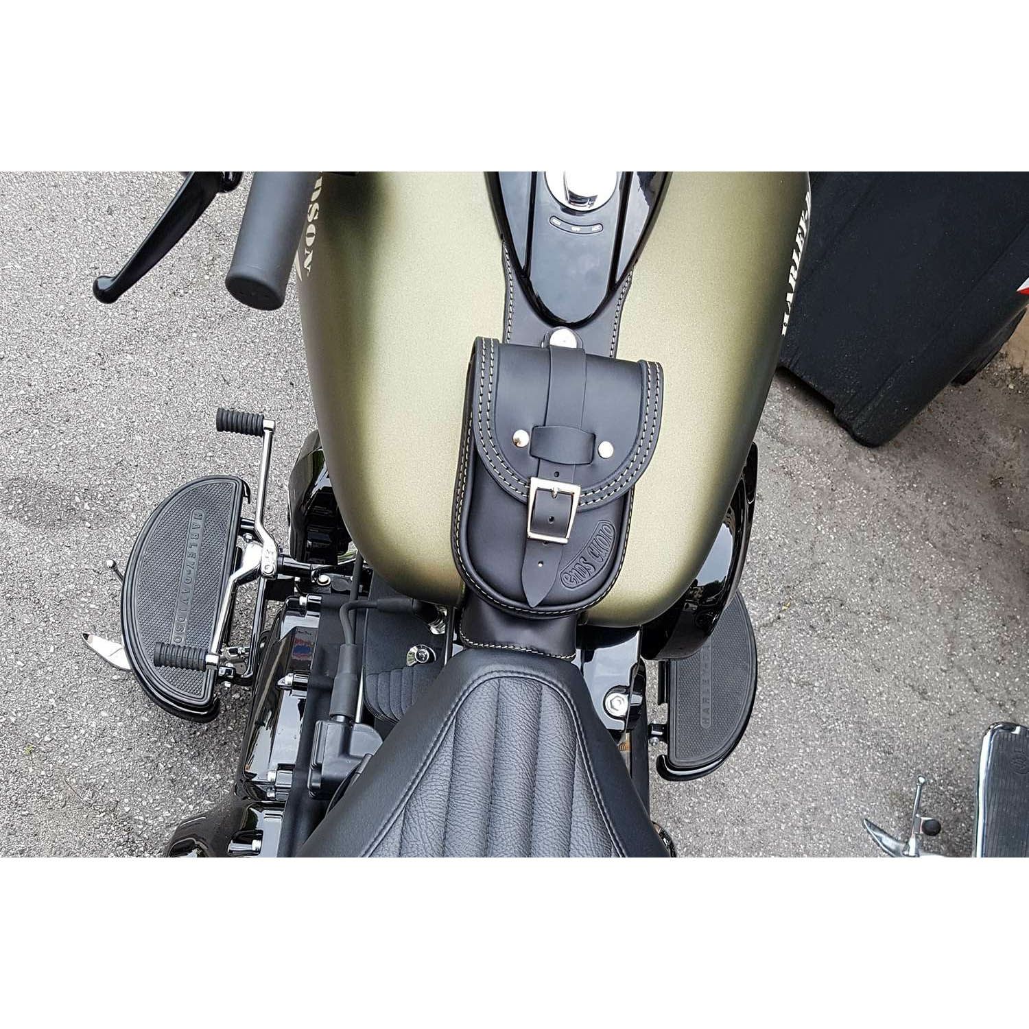 Slim Smart レザー タンクバッグ (リンクルレザー) TCソフテイル3