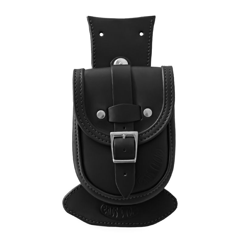 Slim Smart レザー タンクバッグ (ダークブラウン) TCソフテイル3