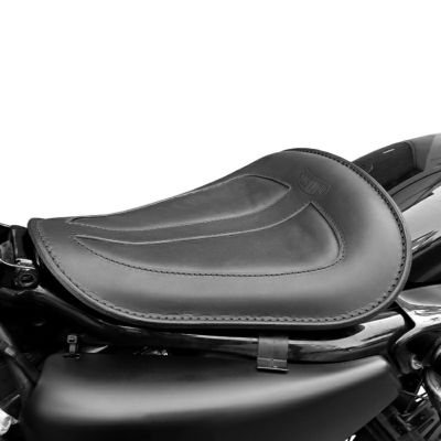 エンズクオイオ Solo Low Chaps レザーシート (ブラック) スポーツスター