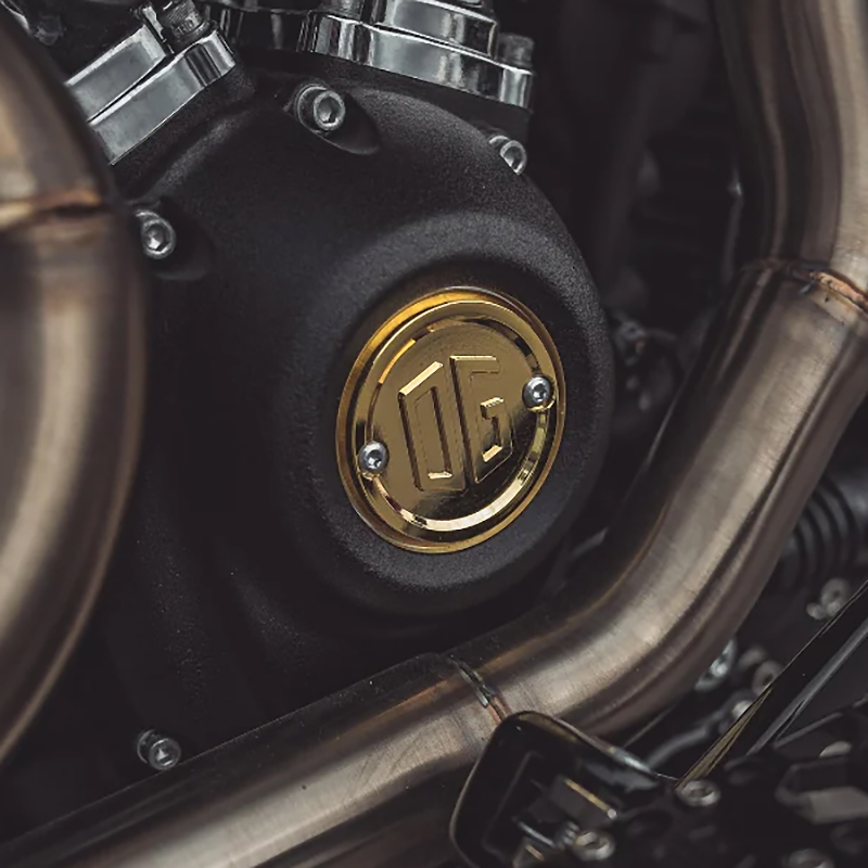  M8 ツーリング、ソフテイル ポイントカバー (ゴールドメッキ) OG 