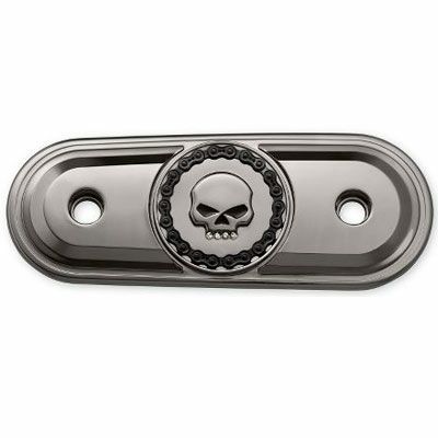 スカル＆チェーンコレクション・エアクリーナートリム　スモーキークローム/ジュエルスカル　スポーツスター-01