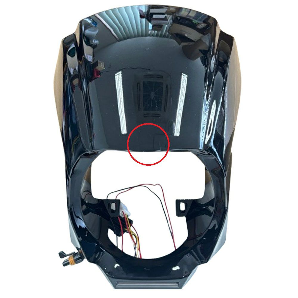 M8ブレイクアウト（FXBR/S） ヘッドライトカウル フェアリング ブラック 