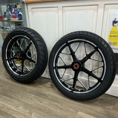 【中古】Roland Sands Design ハッチホイール 前後セット スポーツスター用 タイヤ付き