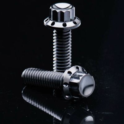 Arlenness（アレンネス） チタン 12ポイント トランスミッションサイドカバー、トラップドア ボルトキット ブラック ケーブルクラッチ M8 ツーリング、ソフテイル