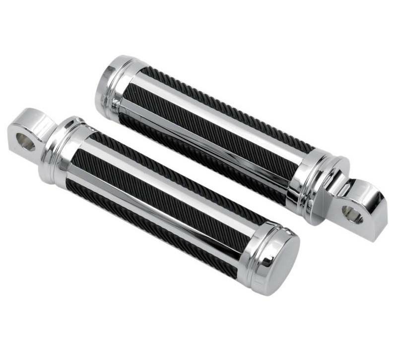 Drag Specialties　レザー・フットペグ　クローム　全車種-01