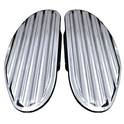 COVINGTONS　フィンド・パッセンジャーフットボード　クローム　'86以降FLソフテイル、ツーリングモデル-01