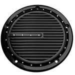 COVINGTONS ディンプル・ダービーカバー グロスブラック ダイナ、ソフテイル、ツーリング