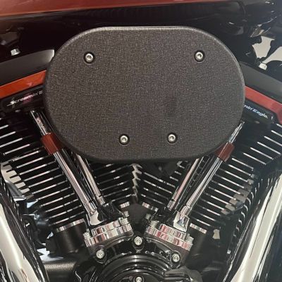 2025以降 ツーリング、ソフテイル NEXGEN 828 ハイフロー エアクリーナーキット スムース リンクルブラック DK Custom