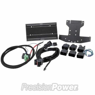 ハーレー 2014～2023 ツーリング アトム ミニ アンプ 取り付けブラケット、ハーネスセット Precision Power（プレシジョンパワー）
