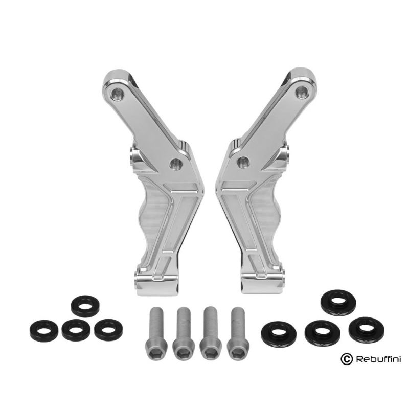 フロントラジアルキャリパー マウント デュアルディスク用 (ポリッシュ)