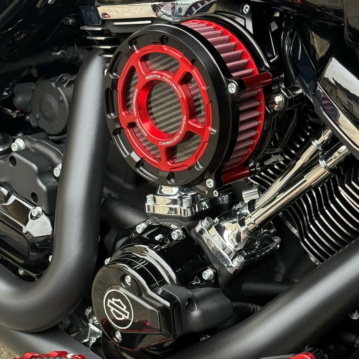 GPX ハイフロー・エアクリーナー (レッド)1