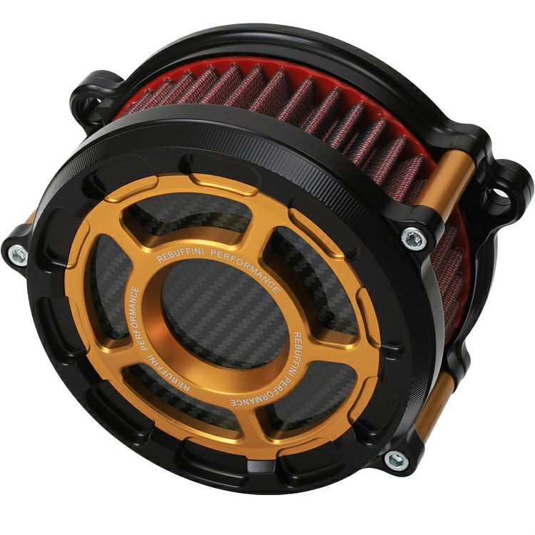 GPX ハイフロー・エアクリーナー (ゴールド) M8 ツーリング、M8 ソフテイル